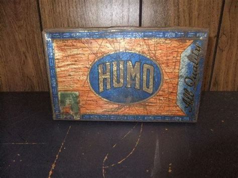 vintage Humo metal cigar box Detroit, Mi Factory Ohio 